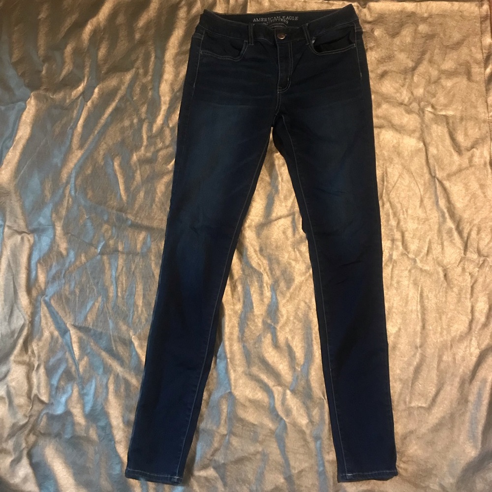 American Eagle Dark Wash Jegging X-Long